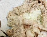 今治焼豚玉子飯のタレ活用●ゆで豚玉子丼作り方1写真