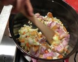 チキンのトマトシチュー温野菜添え作り方5写真