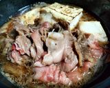 迷ったらコレ!!肉と豆腐だけの肉豆腐作り方3写真