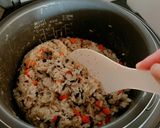 離乳食♪ひじきと舞茸とツナの炊き込みご飯作り方4写真