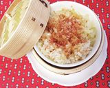 蒸籠☆ツナと玉ねぎのめんつゆ蒸しごはん作り方6写真