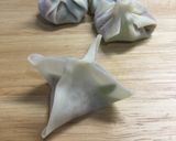 梅納豆のワンタン包み揚げ作り方4写真