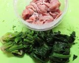 美味♪豚もも肉ほうれん草もやしの味噌炒め作り方2写真