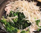 美味♪豚もも肉ほうれん草もやしの味噌炒め作り方4写真