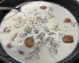 マッシュルームのクリームパスタ作り方6写真