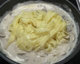 マッシュルームのクリームパスタ作り方9写真