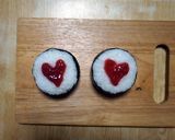 梅干しハートのおにぎり弁当作り方3写真