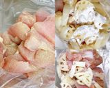 蓮根とさつま芋と鶏胸肉の甘酢炒め作り方4写真
