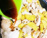 蓮根とさつま芋と鶏胸肉の甘酢炒め作り方7写真