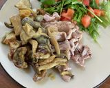 簡単オシャレなきのこのカレークリーム炒め作り方7写真