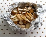 焼ききのことほうれん草のおひたし作り方2写真