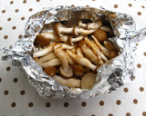焼ききのことほうれん草のおひたし作り方2写真