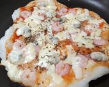 シーフードもちピザ作り方4写真