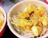 マヨカレささみ丼かいわれトップ。作り方8写真