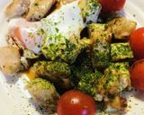 今治焼豚玉子飯のタレ活用●鶏肉&豆腐炒め作り方4写真
