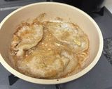 おすすめ！林檎で柔らかく漬け込み生姜焼き作り方5写真