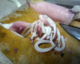 煮いかとネギの酢味噌和え　「ぬた」作り方1写真