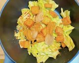 簡単すぎ！厚揚げとキャベツの味噌炒め作り方3写真