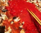 サバの干物でトマトカレー味噌　酒粕入り作り方7写真