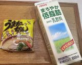 低脂肪乳＆うまかっちゃんでミルクラーメン作り方1写真