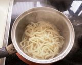 かき玉とコチュジャンのうどん作り方1写真