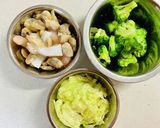 キャベツ入り濃厚海鮮アヒージョ風おつまみ作り方1写真