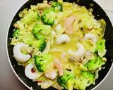 キャベツ入り濃厚海鮮アヒージョ風おつまみ作り方5写真