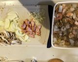 柚胡椒香る　シーフード和風スパゲッティ作り方1写真