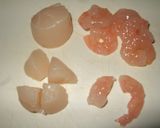 ホタテとエビのパイ仕立てウニソース作り方1写真