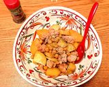 ヘルシー煮♥️サツマイモと鶏肉とひよこ豆作り方6写真