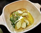 発芽にんにくとホタテのアヒージョ作り方2写真