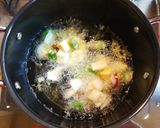 白玉葱、薩摩芋、豆、いんげんのかき揚げ作り方3写真