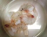 白だしで海老しんじょ☆ひな祭りのお吸い物作り方3写真