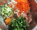 野菜たっぷりチキンバーグ作り方3写真