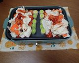 ホットプレートでリーキのチーズタッカルビ作り方3写真