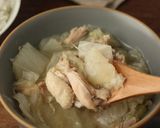 白菜大量消費！鶏手羽元で参鶏湯風スープ作り方8写真