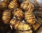 冷凍里芋と超絶っ！柔らかヤリイカの煮物作り方1写真