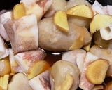 クッキングプロで作る、里いもとイカの煮物作り方3写真