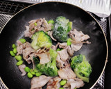 豚しゃぶ肉と冷凍野菜のタレ炒め作り方3写真