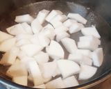 圧力鍋で簡単もつ煮　味噌味作り方7写真