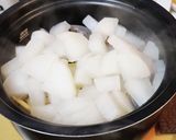 圧力鍋で簡単もつ煮　味噌味作り方8写真