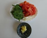 トマト入りにら玉作り方1写真