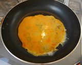 トマト入りにら玉作り方4写真