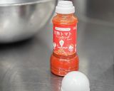 完熟トマトのドレッシングで作る冷製パスタ作り方3写真