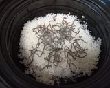 鮭と大豆のたんぱく質たっぷり炊き込みご飯作り方1写真