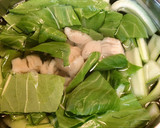 帆立貝柱とちんげん菜のスープ　作り方5写真