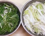 水菜と白菜のサラダ♡生青海苔和え♪作り方1写真