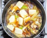 白菜と豆腐の生姜煮を卵とじで作り方6写真