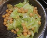 ひよこ豆とキャベツのホットサラダ作り方7写真