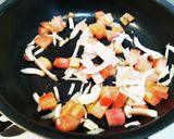 子ども向けトマボナーラうどん作り方2写真